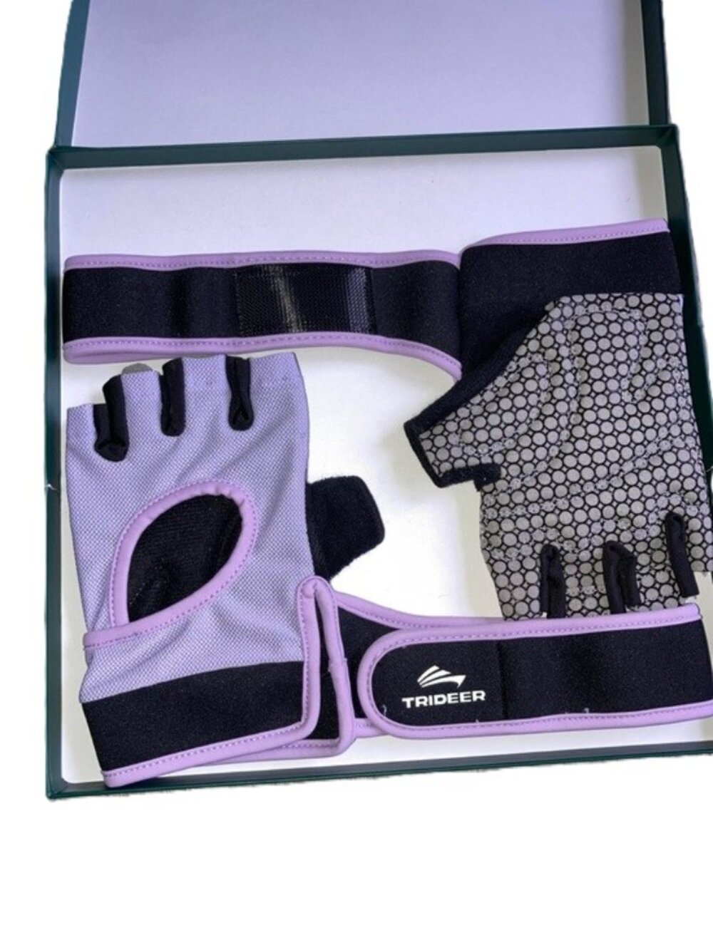 TRIDEER Weight Lifting Workout Gloves with Wrist Support Unisex Medium